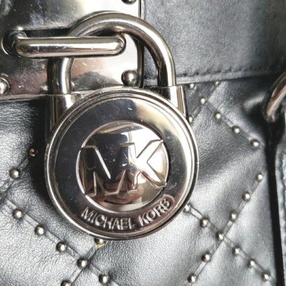 Michael Kors Micro-stud Hamilton Quilted Leather East West Satchel Shoul… - Picture 5 of 15